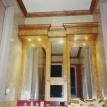 Vanity between walls